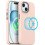 Techgear TECHGEAR iPhone 15 Magnetic Liquid Silicone Case - Pink, MagSafe Compatible, Anti-Scratch, Shockproof, Microfibre Lining, Raised Camera Frame 1