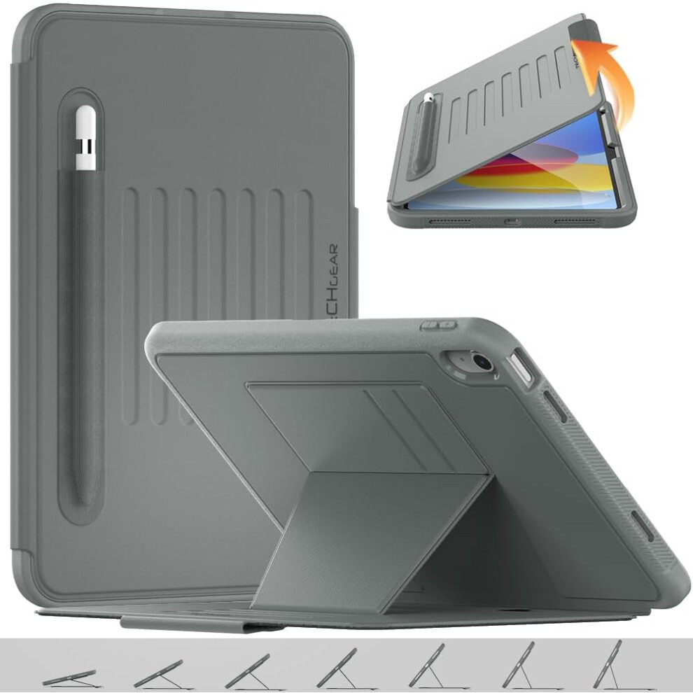 [Enduro Case] Tough Strong Magnetic & Flip Case [Auto Sleep/Wake] Cover with Multi-Angle Stand & Card Slot For Apple iPad 10th Generation 10.9"