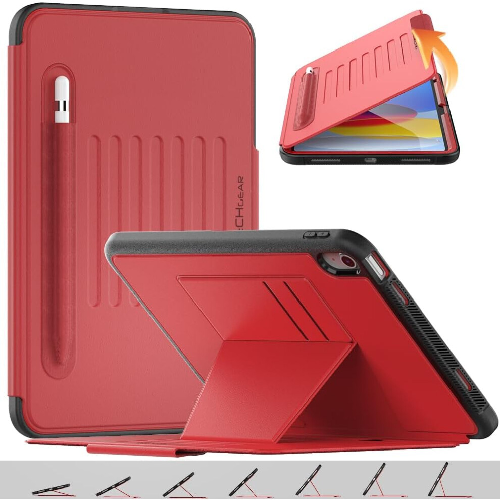 [Enduro Case] Tough Strong Magnetic & Flip Case [Auto Sleep/Wake] Cover with Multi-Angle Stand & Card Slot For Apple iPad 10th Generation 10.9"