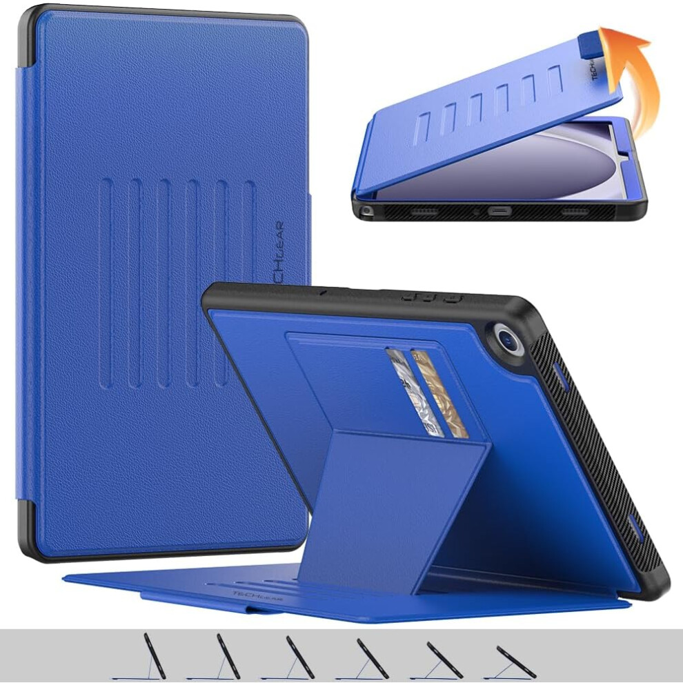 [Enduro Case] Tough Strong Magnetic & Flip Case [Auto Sleep/Wake] Cover with Multi-Angle Stand & Card Slot For Samsung Tab A9 Plus 11" (SM-X210/X215)