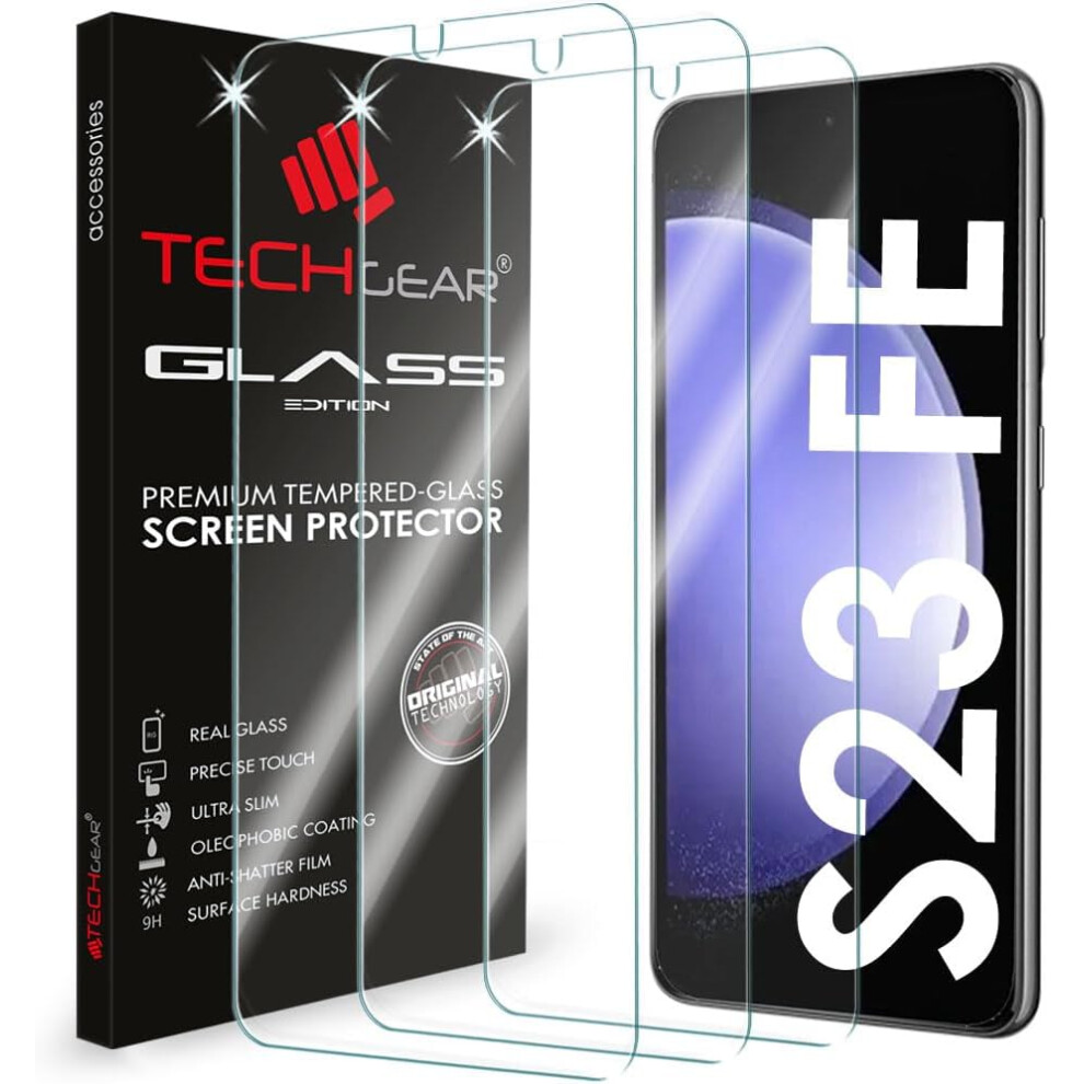 [3 Pack] Samsung Galaxy S23 FE 5G Tempered Glass Screen Protectors