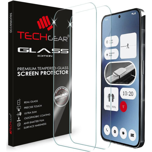 Techgear [2 Pack] Nothing Phone 2a Tempered Glass Screen Protectors