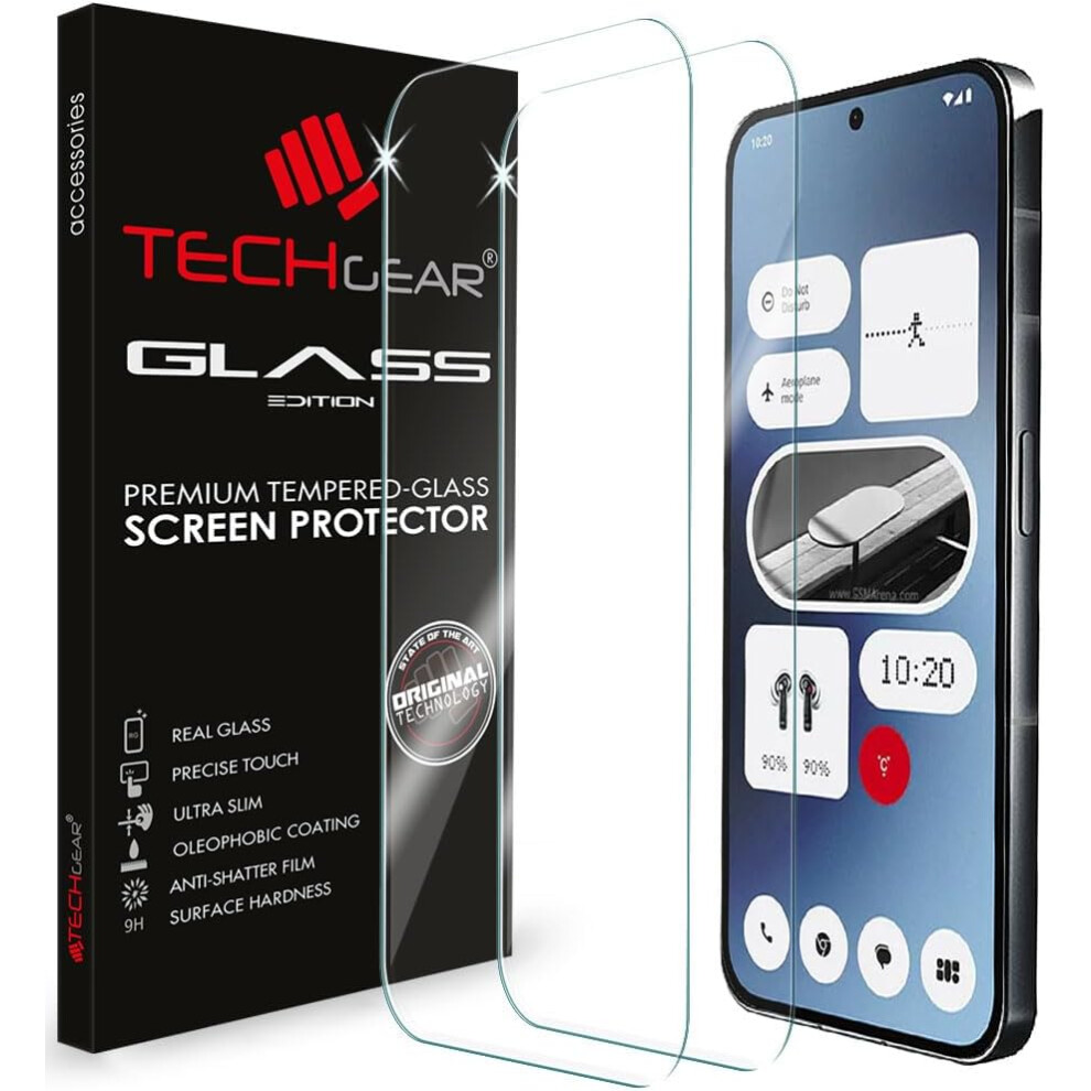 Techgear [2 Pack] Nothing Phone 2A Tempered Glass Screen Protectors