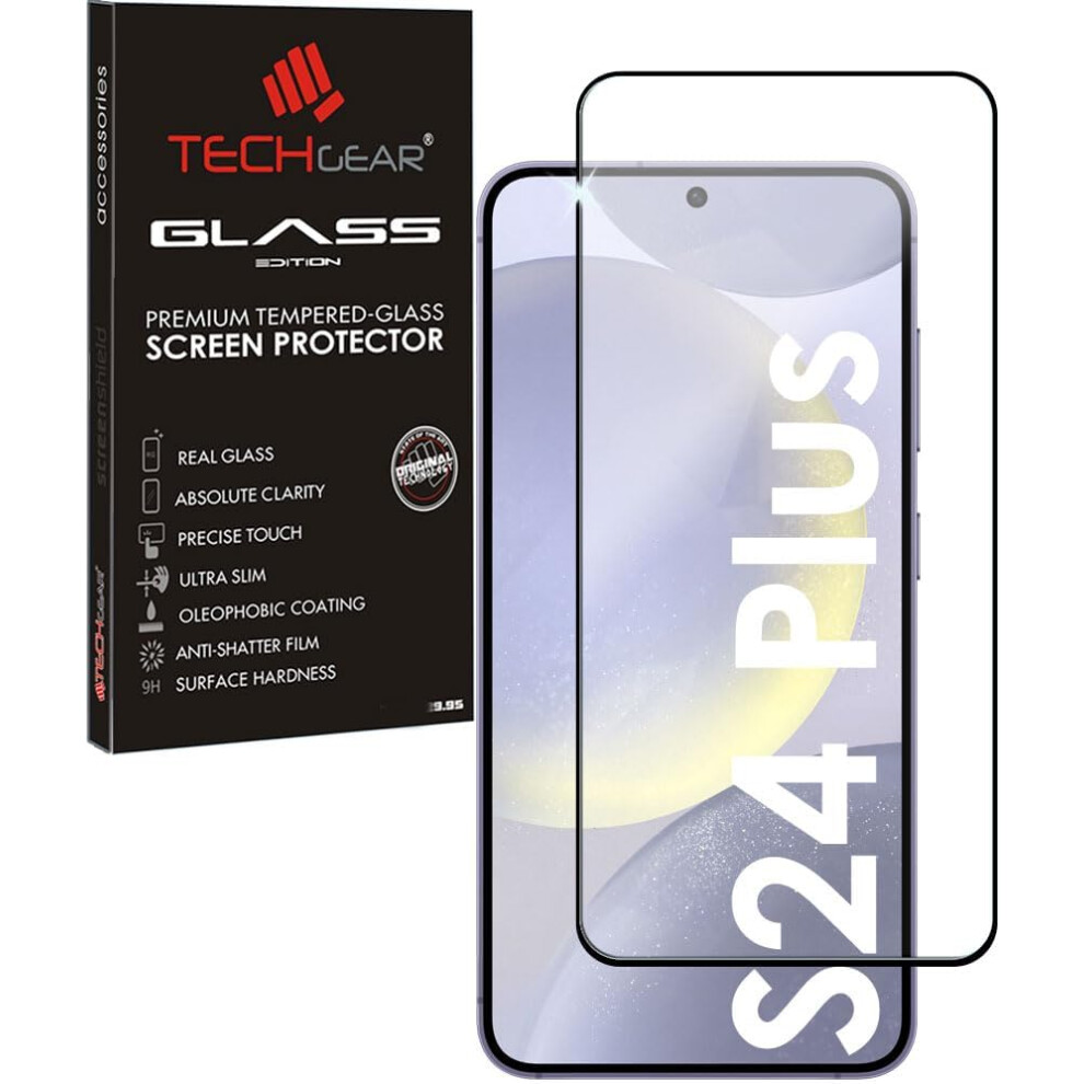 Techgear Samsung Galaxy S24 Plus Full Coverage 3D Tempered Glass Screen Protectors