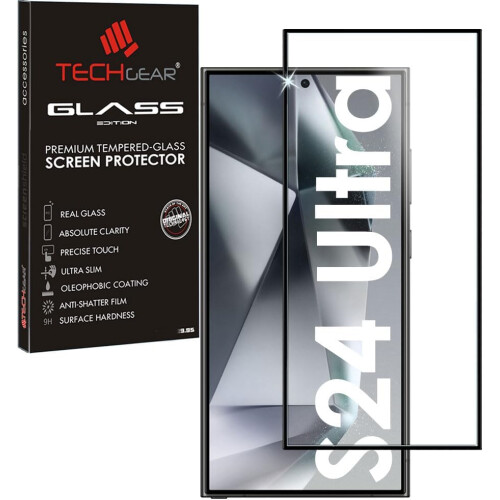 Techgear Samsung Galaxy S24 Ultra Full Coverage 3D Tempered Glass Screen Protectors
