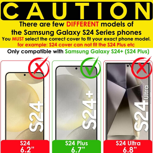 Techgear [3 Pack] Samsung Galaxy S24 Plus Clear Film Screen Protector 2