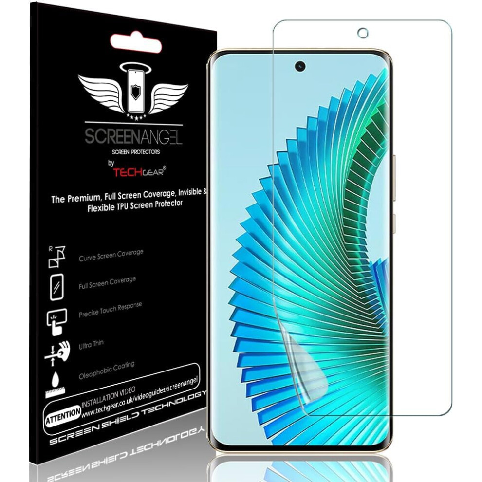 Techgear [Screen Angel Edition] Case Friendly Screen Protector [Bubble Free] [Full Screen Coverage] Hd Clear Flexible Tpu Film For Honor Magic 6 Lite 5G