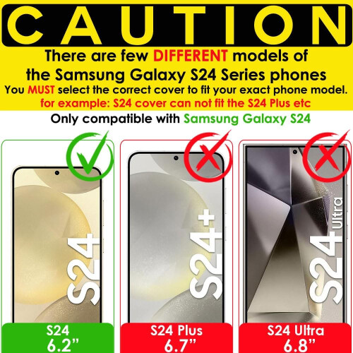 Techgear [5 Pack] Samsung Galaxy S24 5G Clear Film Screen Protector 2