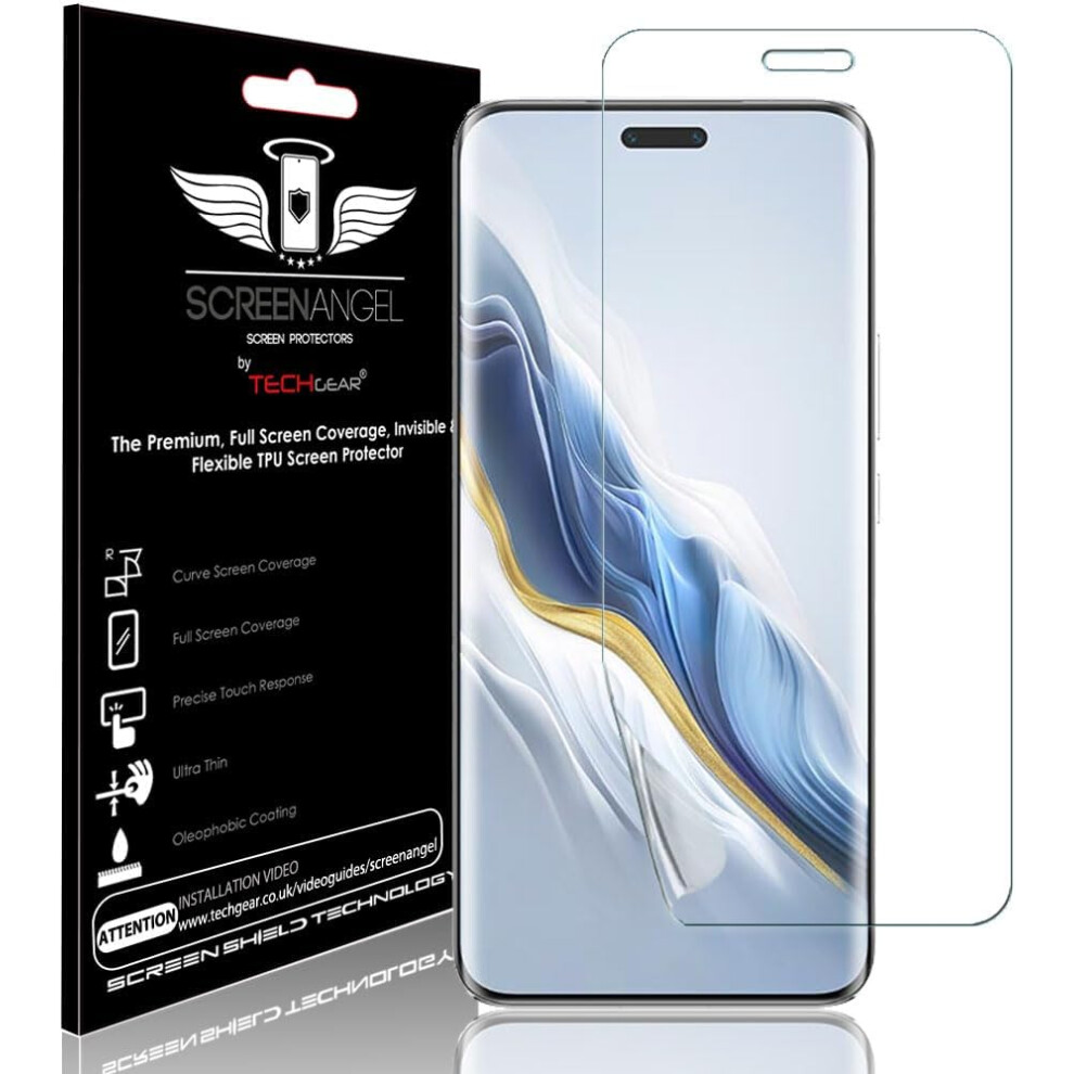 [Screen Angel Edition] Case Friendly Screen Protector [Bubble Free] [FULL Screen Coverage] HD Clear Flexible TPU Film For Honor Magic 6 Pro 5G