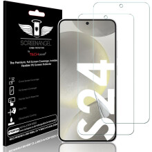 [Screen Angel Edition] Case Friendly Screen Protector [Bubble Free] [FULL Screen Coverage] HD Clear Flexible TPU Film For Samsung Galaxy S24 [3 Pack]