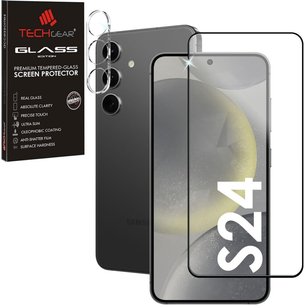 Samsung Galaxy S24 5G Full Tempered Glass Screen & With Camera Lens Protector 5056284484901