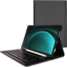 Strike Folio Keyboard Case for Samsung Galaxy Tab S9 FE 10.9in (SM-X510/SM-X516) with Detachable UK Keyboard, Built-in Battery, Stand & Case