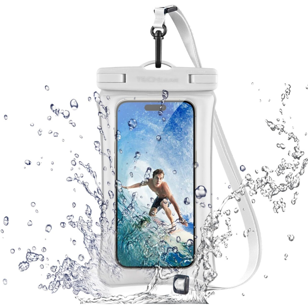 Ipx8 Floating Waterproof Phone Case For Swimming, Waterproof Phone Bag With Lanyard For Iphone 15 14 13 12 Samsung S24 S23+ A54 And More Upto 7" Phone 5056284482686
