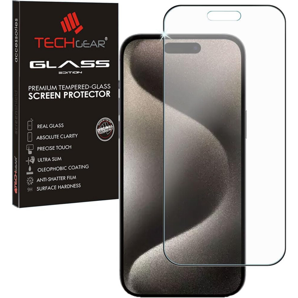 Anti Glare Screen Protector for iPhone 15 Pro Max - MATTE 3D GLASS Edition Genuine Tempered Glass Full Screen Protector Guard Cover