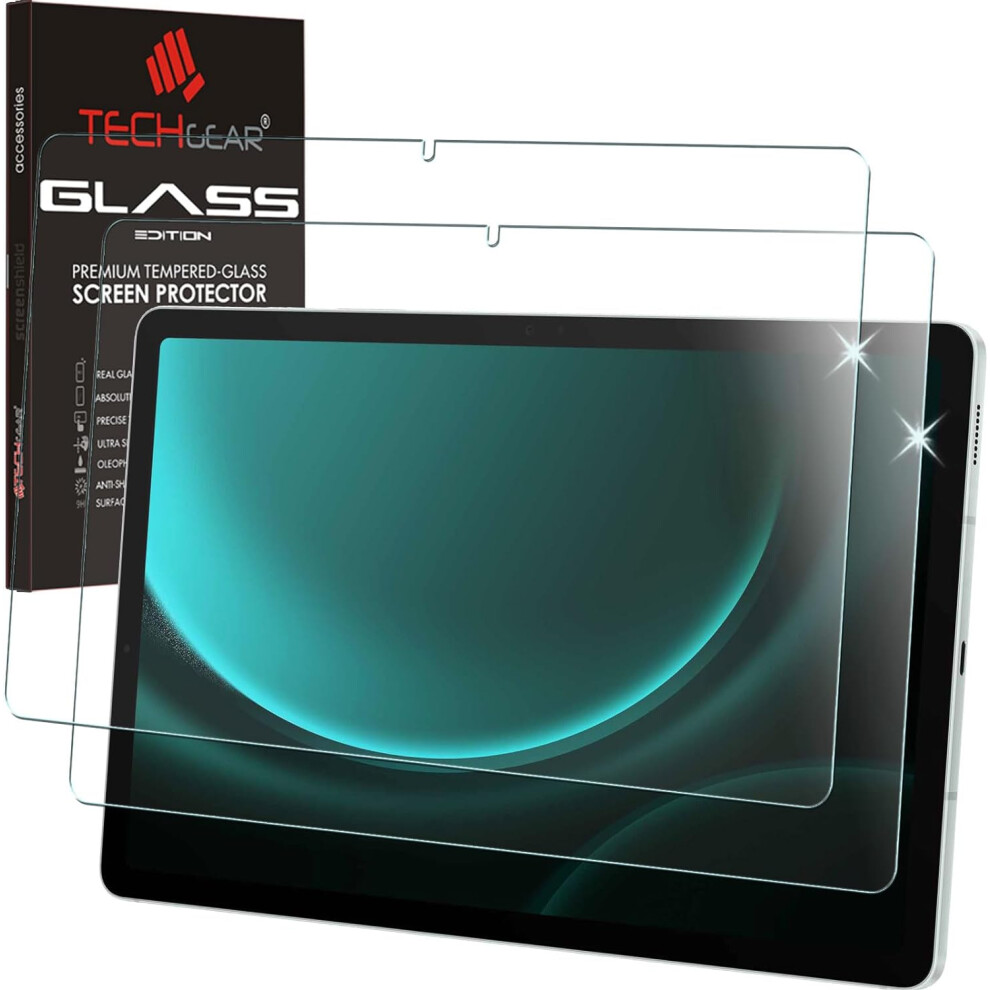 Techgear 2 Pack Samsung Galaxy Tab S9 Fe 10.9" (Sm-X510, Sm-X516 Series) Tempered Glass Screen Protectors