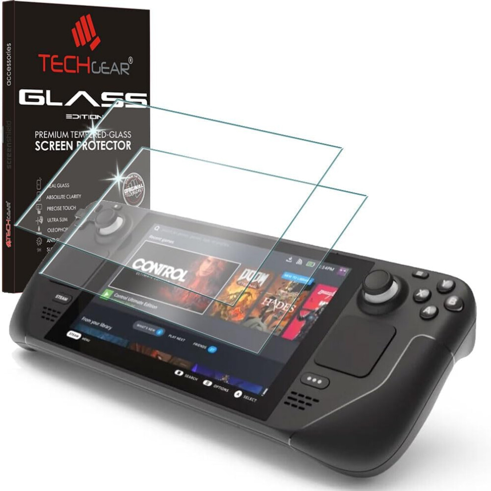 [2 Pack] Steam Deck OLED / Steam Deck Tempered Glass Screen Protectors