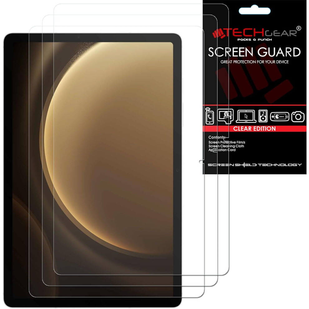 Techgear [3 Pack] Samsung Galaxy Tab S9 Fe 10.9" (Sm-X510, Sm-X516 Series) Clear Film Screen Protectors
