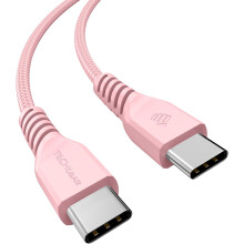USB C to USB C Charger Cable 60W STRONG Fast Charging Type C Data Lead for iPhone 15, iPad Pro 12.9, MacBook Pro, Samsung S24/S22/A04s, Pixel 8 [30CM]