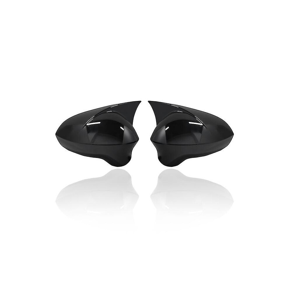2Pcs Wing Mirror Cover Caps For Seat Leon 1P Ibiza 6J Exeo 3R 2008-2017 Side Replacement Rear View External Part Black 6909589693549