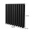 MonsterShop (600mm x 600mm, Black) Oval Column Designer Radiator & TRV Valves 6