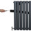 Οβάλ καλοριφέρ με βαλβίδες – 600 mm x 780 mm – ανθρακί-γκρι 7