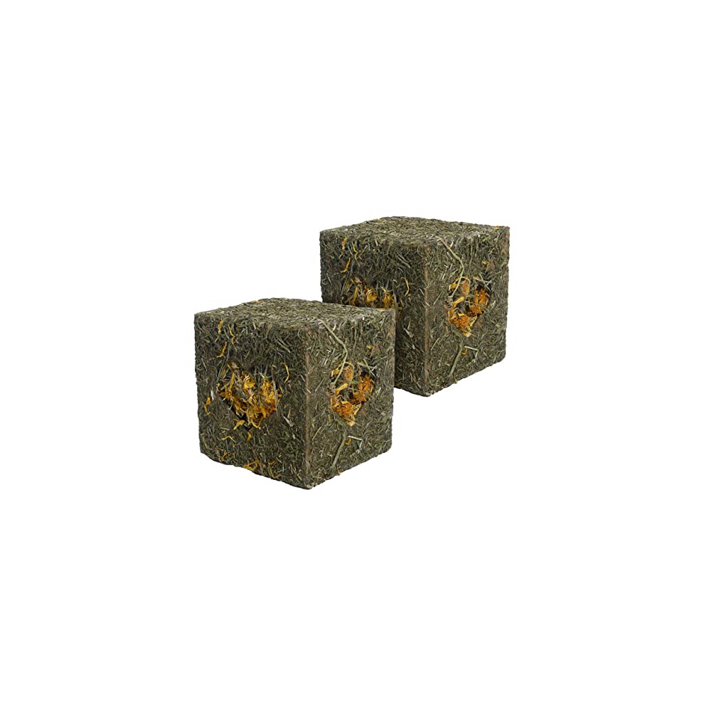 Rosewood Naturals ?I Love Hay? Forage Cube Treat & Toy for Small Animals, Medium, 2 Pack