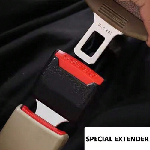 Extensão da fivela do cinto de segurança do carro 2Pcs Extensor do veículo Clipe 2