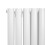 MonsterShop (600mm x 1020mm, White) Oval Column Designer Radiator & TRV Valves 4