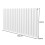 MonsterShop (600mm x 1020mm, White) Oval Column Designer Radiator & TRV Valves 6