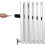 MonsterShop (600mm x 1020mm, White) Oval Column Designer Radiator & TRV Valves 7