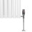 MonsterShop (600mm x 1020mm, White) Oval Column Designer Radiator & TRV Valves 8