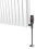MonsterShop (600mm x 1020mm, White) Oval Column Designer Radiator & TRV Valves 13