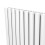 MonsterShop (600mm x 1020mm, White) Oval Column Designer Radiator & TRV Valves 12