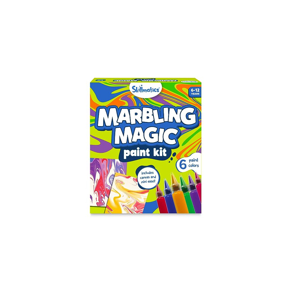 Skillmatics Marbling Magic Paint Kit for Kids, Art & Craft Activity, Water Marbling Kit, Gifts for Ages 6 to 12