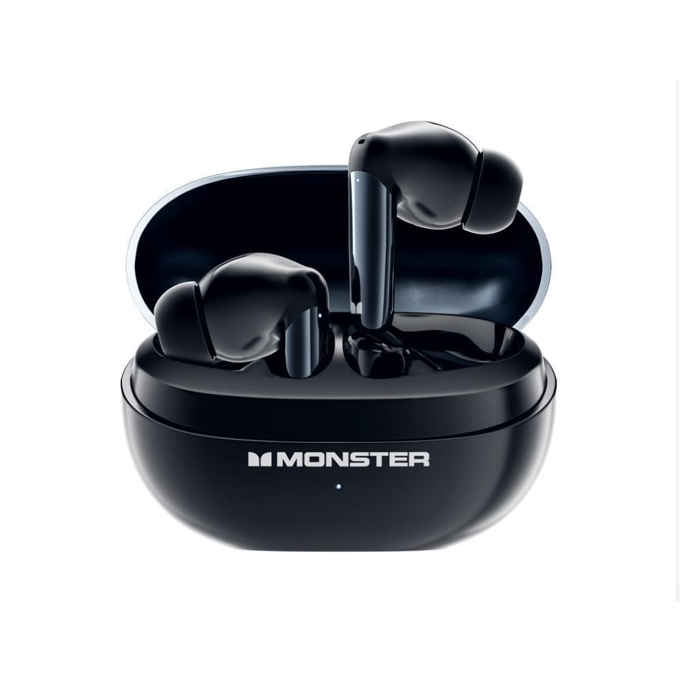 Monster GT12 Pro black earbuds TWS Bluetooth earphones suitable for iPhone and Android