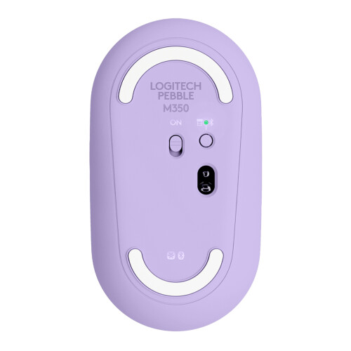 Logitech LOGITECH Pebble M350 Purple Bluetooth USB 1000 DPI Office Mouse 1