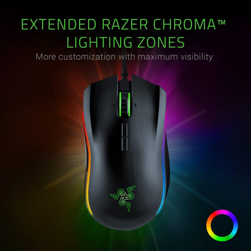 Razer Razer Mamba Elite Μαύρο ενσύρματο ποντίκι παιχνιδιού USB 16000 DPI 2