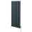Οβάλ καλοριφέρ με βαλβίδες – 1600 mm x 600 mm – ανθρακί-γκρι 1