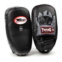 TWINS HYBRID LEATHER FOCUS-THAI PADS - BLACK/GREY