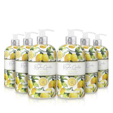 Royale Garden Limited Edition Lemon & Basil Hand Wash, 500 ml (Pack of 6) - Vegan Friendly