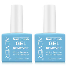 Gel Nail Polish Remover, 2 Pcs Fast Gel Polish Remover, Easily Removes Gel Nail Polish within 2-4 Minutes - No Need for Foil, Soaking or Wrapping,15ml