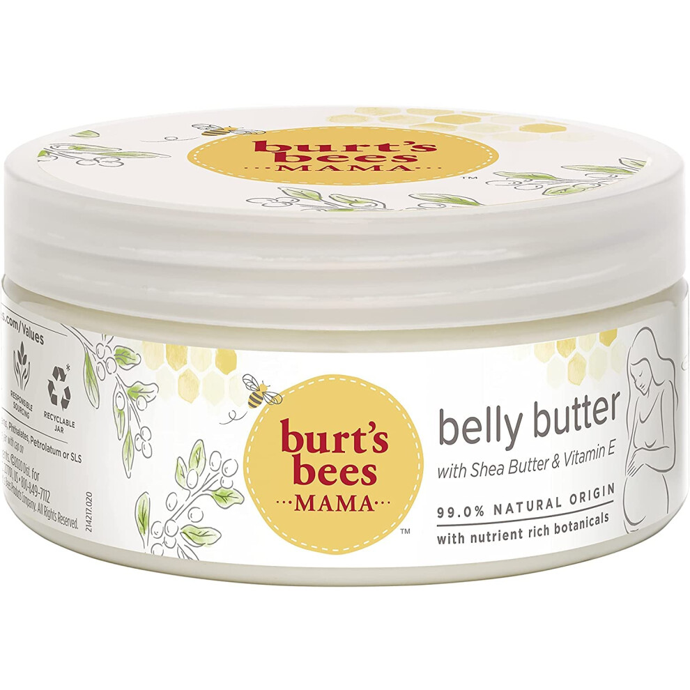 Stretch Mark Cream & Pregrancy Belly Butter, With Nourishing Shea Butter & Vitamin E, 185g