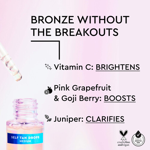 Tanologist Gouttes Auto-Bronzantes Légères, Application Facile, Sans Odeur de Bronzer 2