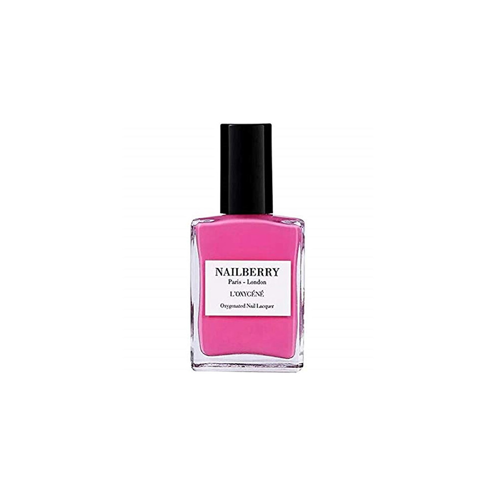 Nailberry L'oxygéné Oxygenated Nail Lacquer | Tulip, 15Ml | Polish For A Healthier Manicure & Long Lasting Colour | 12-Free, Vegan, Halal, Cruelty & Pink