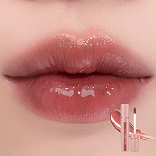 rom&nd Juicy Lasting Tint 23 NUCADAMIA I MLBB Juicy & Glossy Finish  Long-lasting  MLBB  moisturizing  Highly-Pigmented  Clear & Natural Makeup 1
