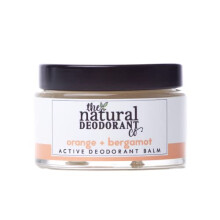 The Natural Deodorant Co, Balsamo Deodorante Attivo Arancia & Bergamotto 55g, Senza Alluminio, Senza Plastica, Extra Forte