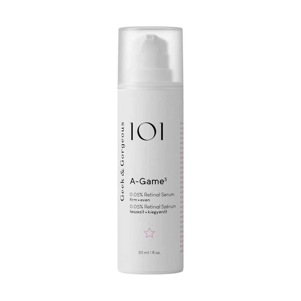 A-game 5-0.05% Retinal serum - silky, light with medium-strength retinal, anti-aging - all skin types, especially combination & oily skin, 30ml