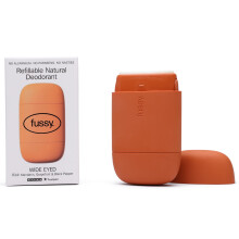 - Natural Refillable Deodorant - Aluminium Free - 24 Hour Protection - Citrus Scent & Burnt Orange Case - Mandarin, Grapefruit & Pepper - Vegan &