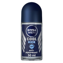 MEN Cool Kick Anti-Perspirant Deodorant Roll On Pack of 6 (6 x 50 ml), Men's Anti-Perspirant Deodorant, Fresh Men's Roll On Deodorant + Fresh