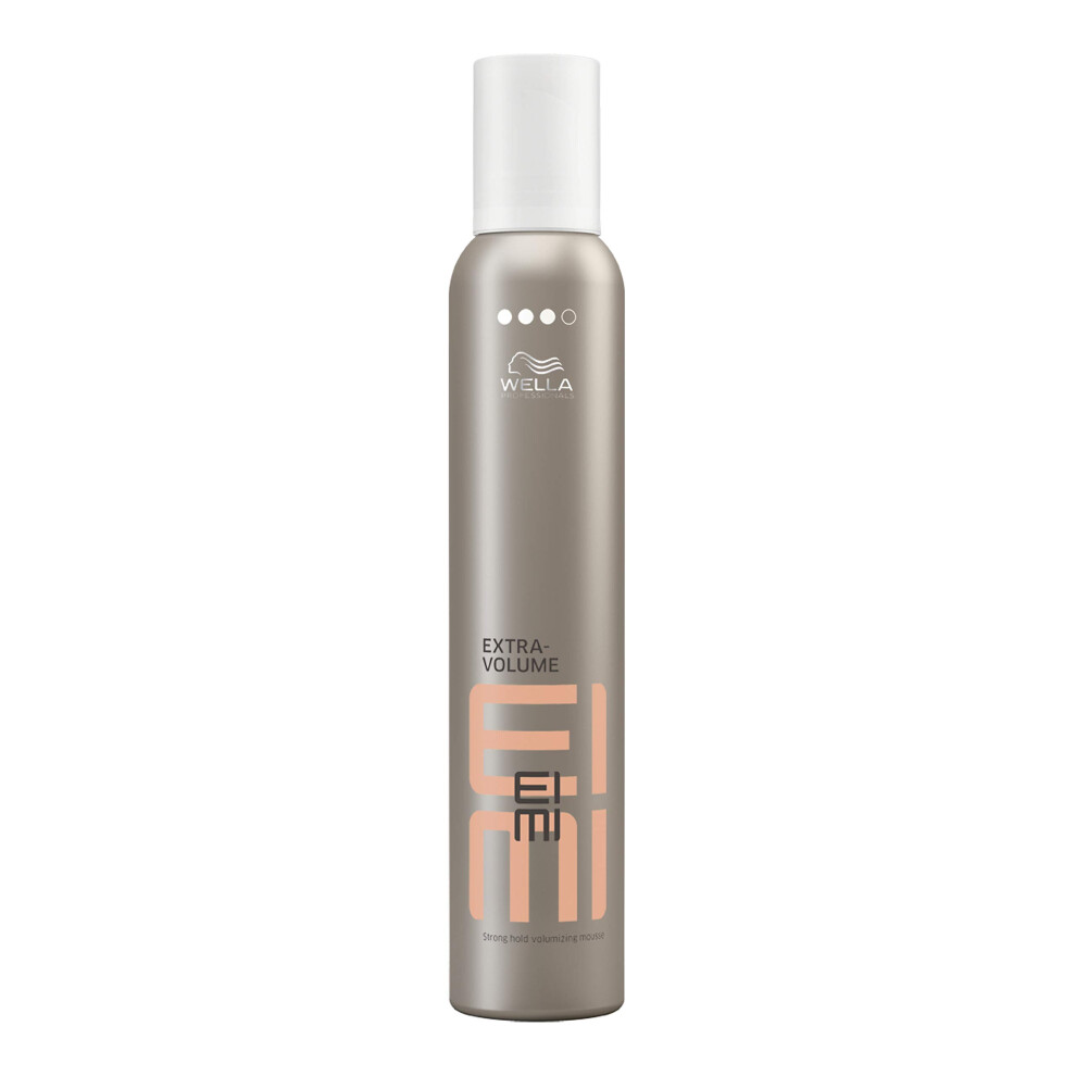 Wella Professionals EIMI | Extra Volume Hair Mousse | Heat Protection | Fruity Orchard Scent | Level 3 Hold | 300ml